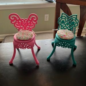 American girl wellie wisher garden party chairs